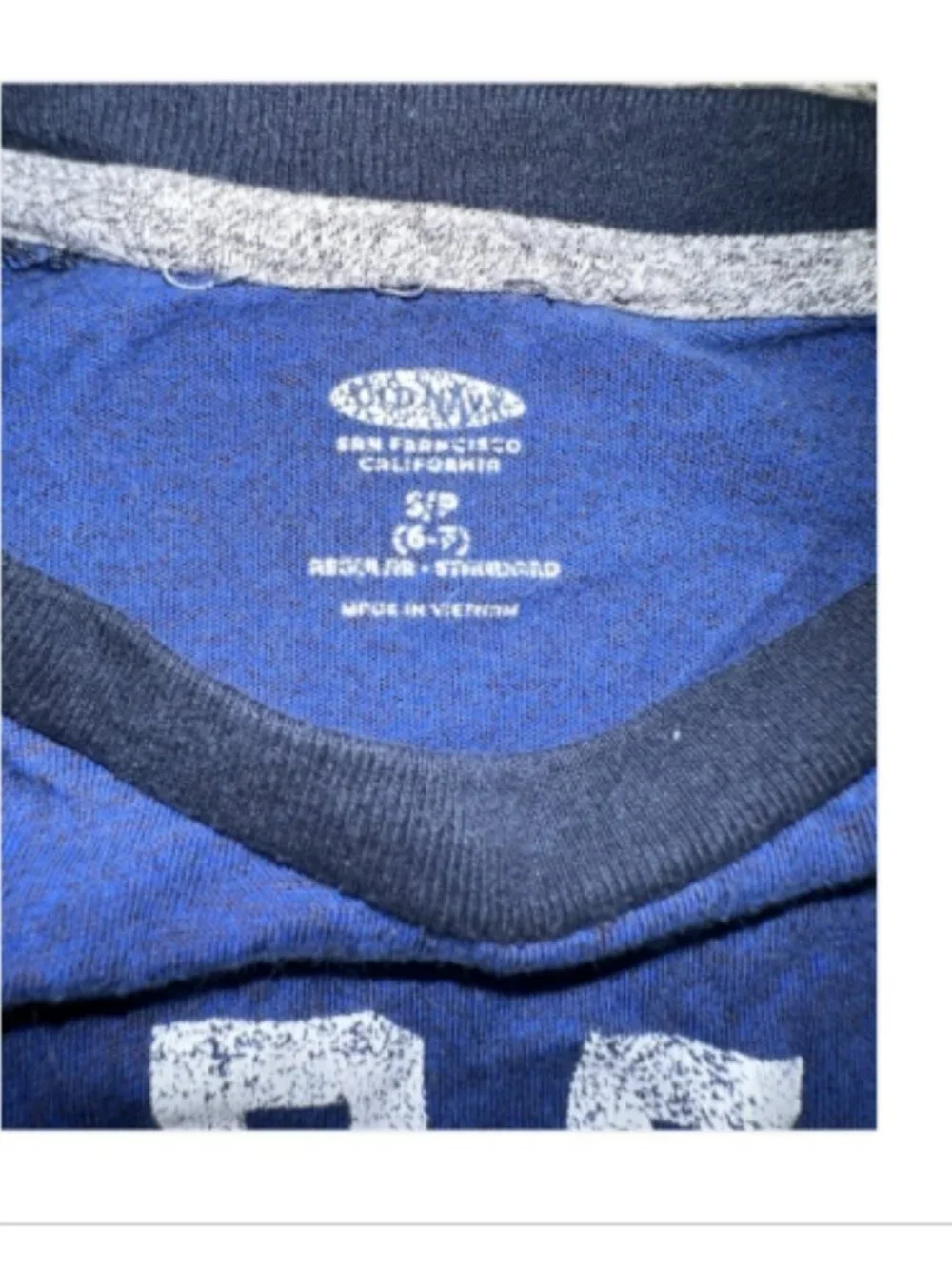 Old Navy Boys Rebels New York Baseball Raglan Long Sleeve Tee Size 6-7 ⚾